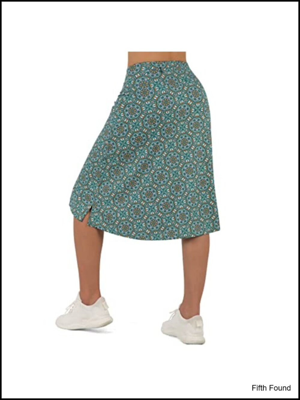 Midi Length Skort with 3 Pockets High Waisted Athletic Tennis Golf